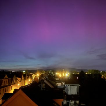 Polarlichter über Frankfurt