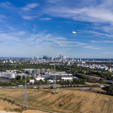 Zeppelin über Frankfurt